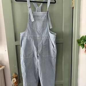 Aerie Soft Blue Denim Overalls